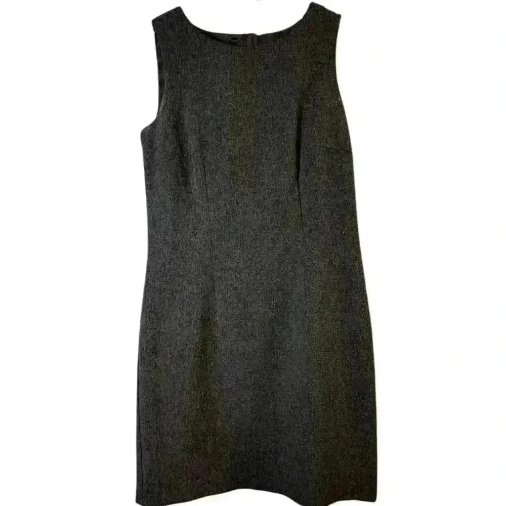 Lois Snyder Dani‎ Max Women's Gray Sleeveless Shift Dress Size 6 Workwear